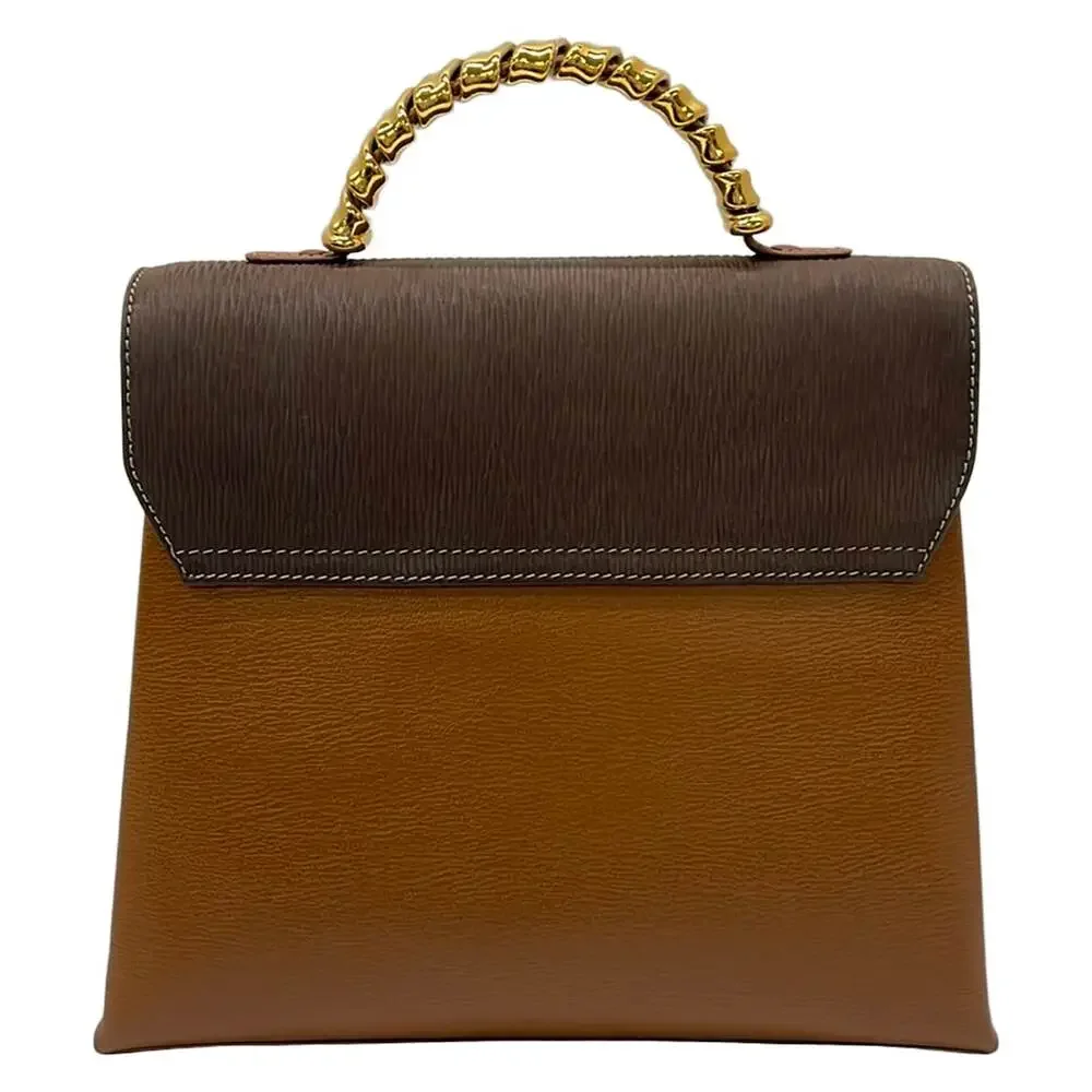 Loewe Velazquez Handbag Brown Dark Brown Leather Nubuck Hardware